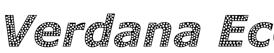 Verdana Ecofont Bold Italic Yazı tipi ücretsiz indir